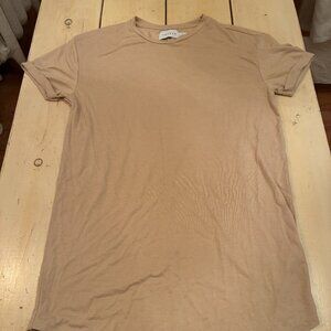 Topman Taupe Short Sleeve T-Shirt